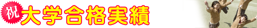 大学合格実績
